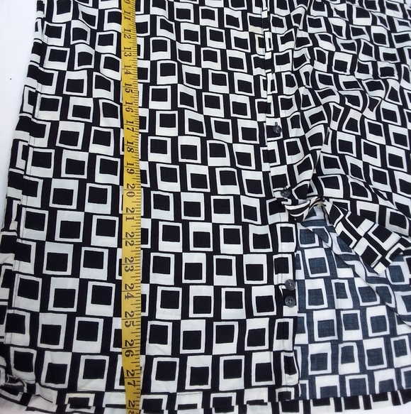 Vintage Campia Moda Modernist Old Tv Box Print Deco Style Short Sleeve Shirt L - Picture 8 of 11